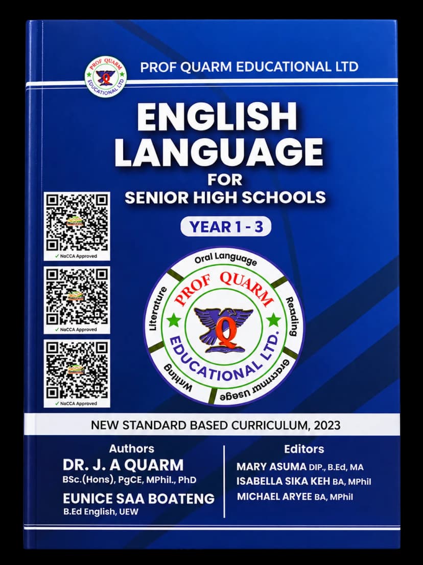 Prof Quarm English Language for Senior High Schools - Year 1-3